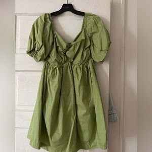 En Saison Green Mini Dress